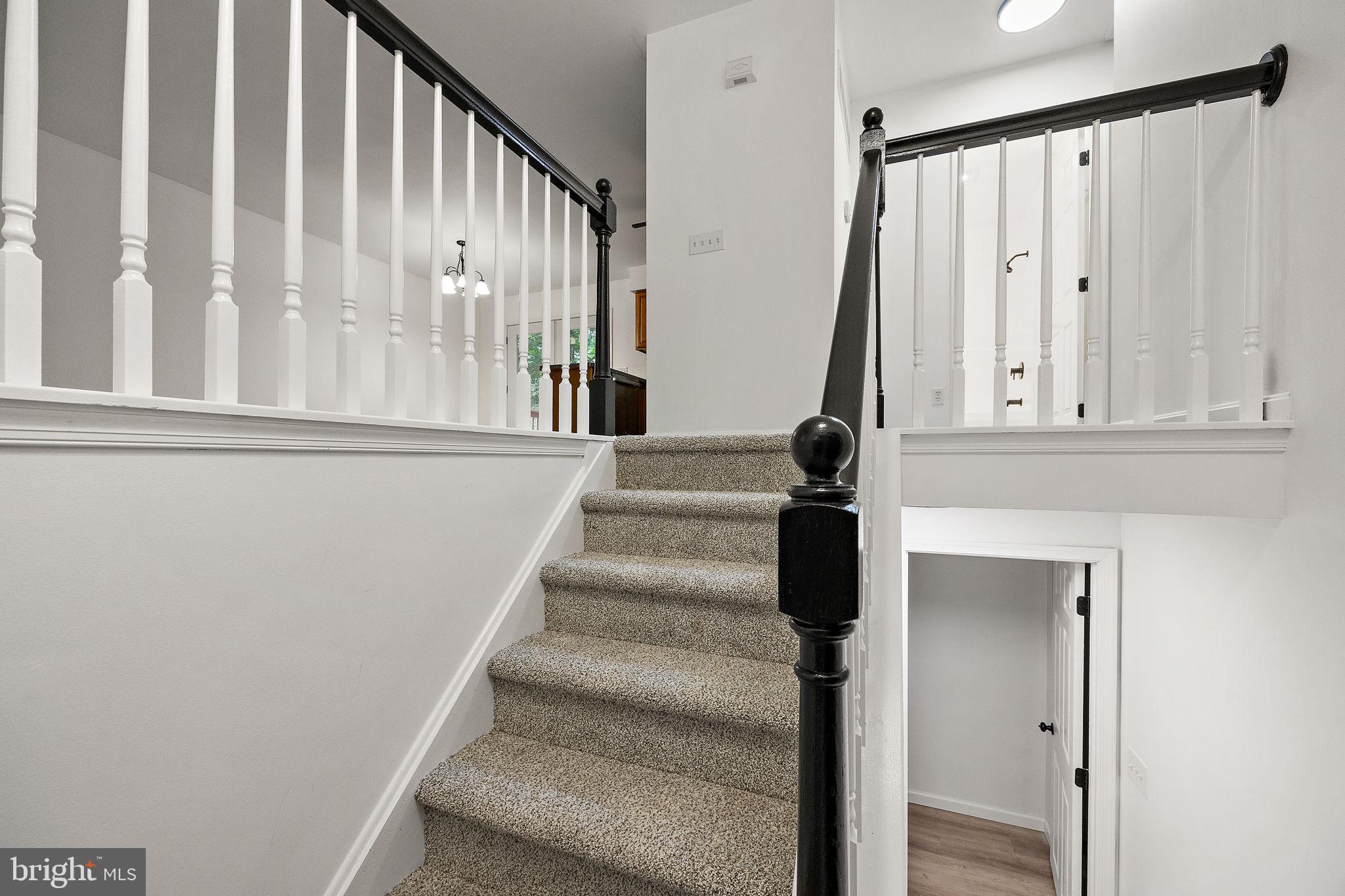 93 Cree Terrace Rising Sun, MD 21911 - Photo 4 of 28 a view of staircase with white walls and a window