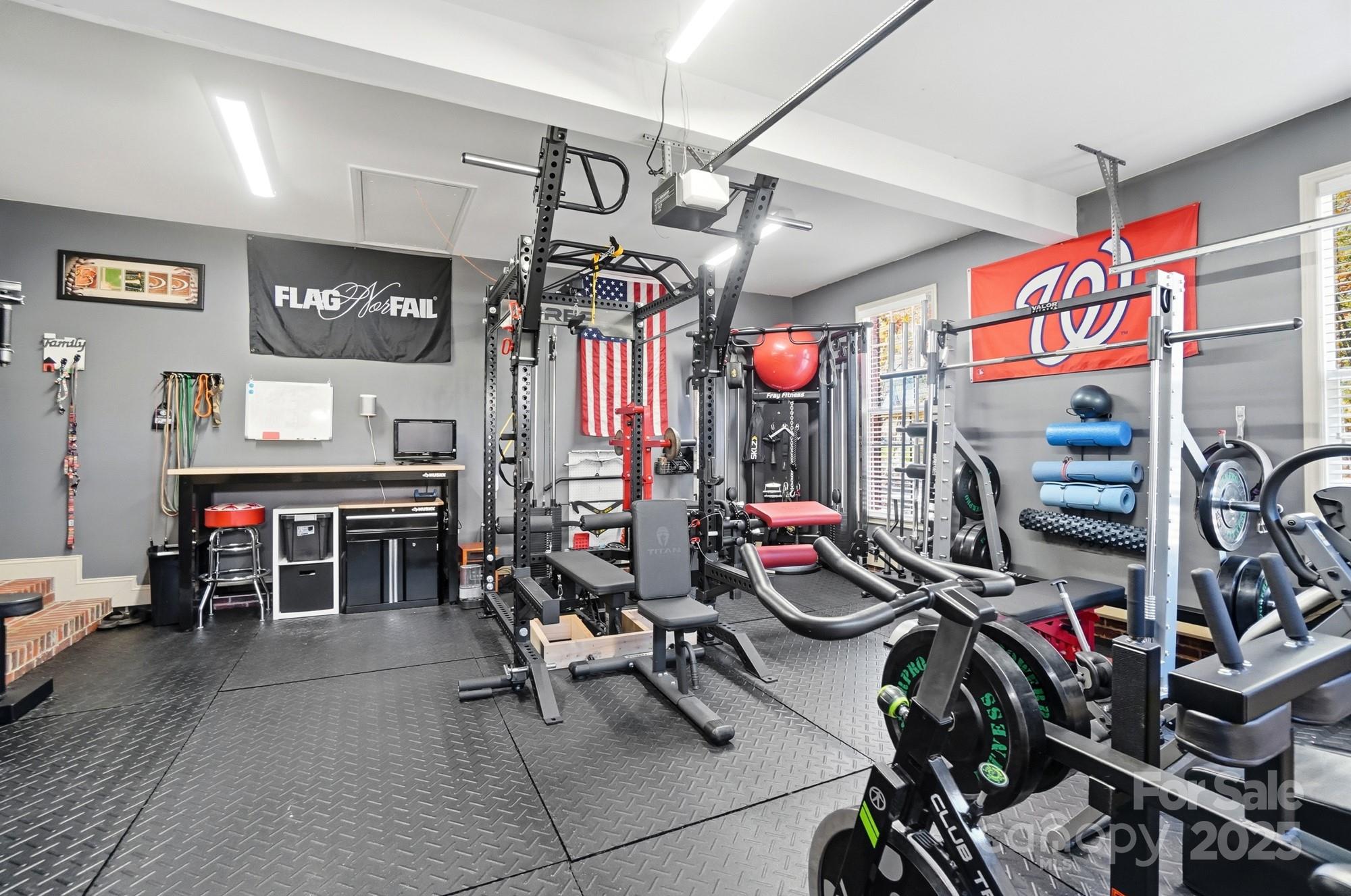 516 Jim Parker Road Monroe, NC 28110 - Photo 29 of 37 a view of a room with gym equipment
