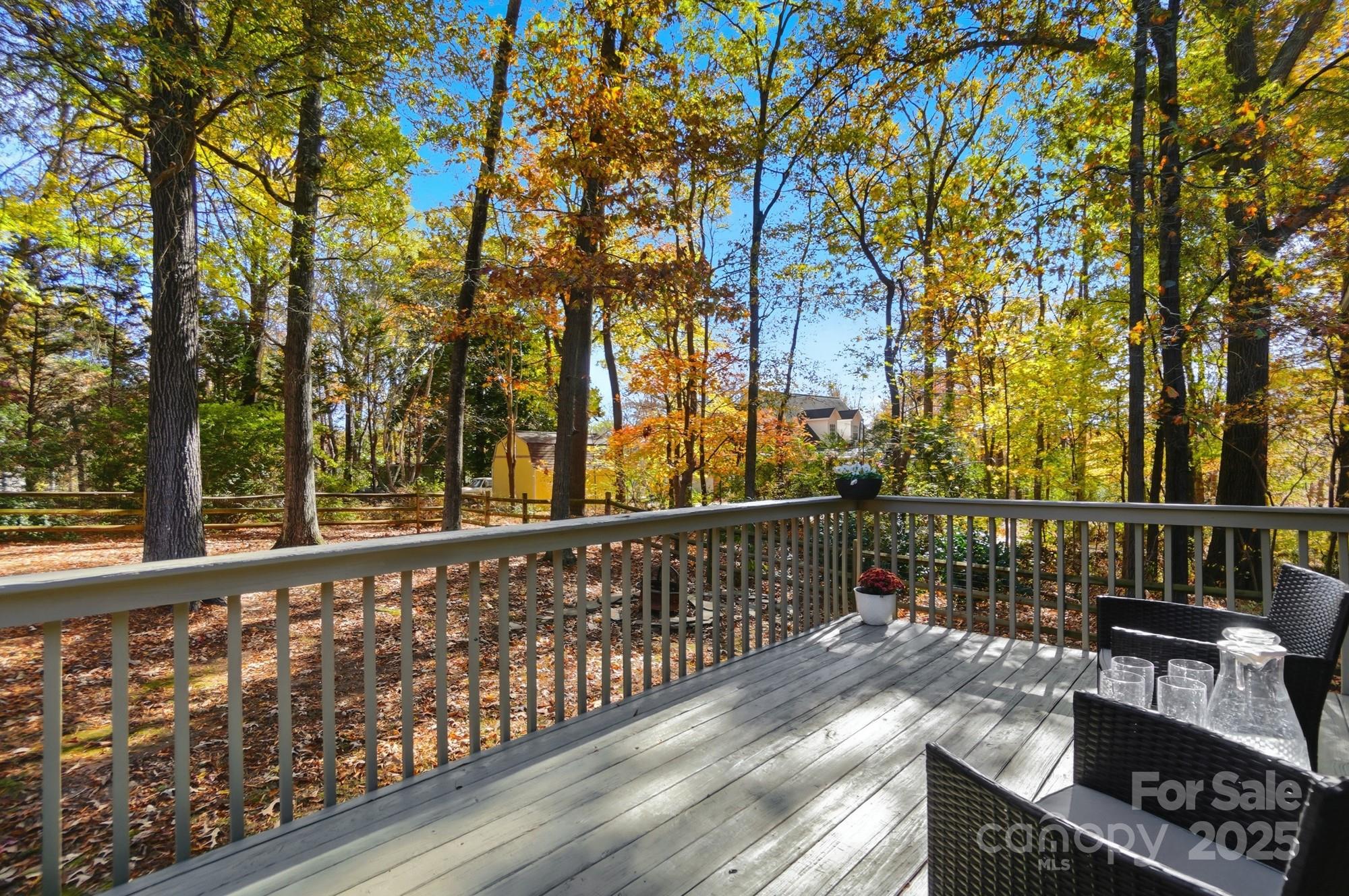 516 Jim Parker Road Monroe, NC 28110 - Photo 32 of 37 a view of balcony with wooden floor and fence