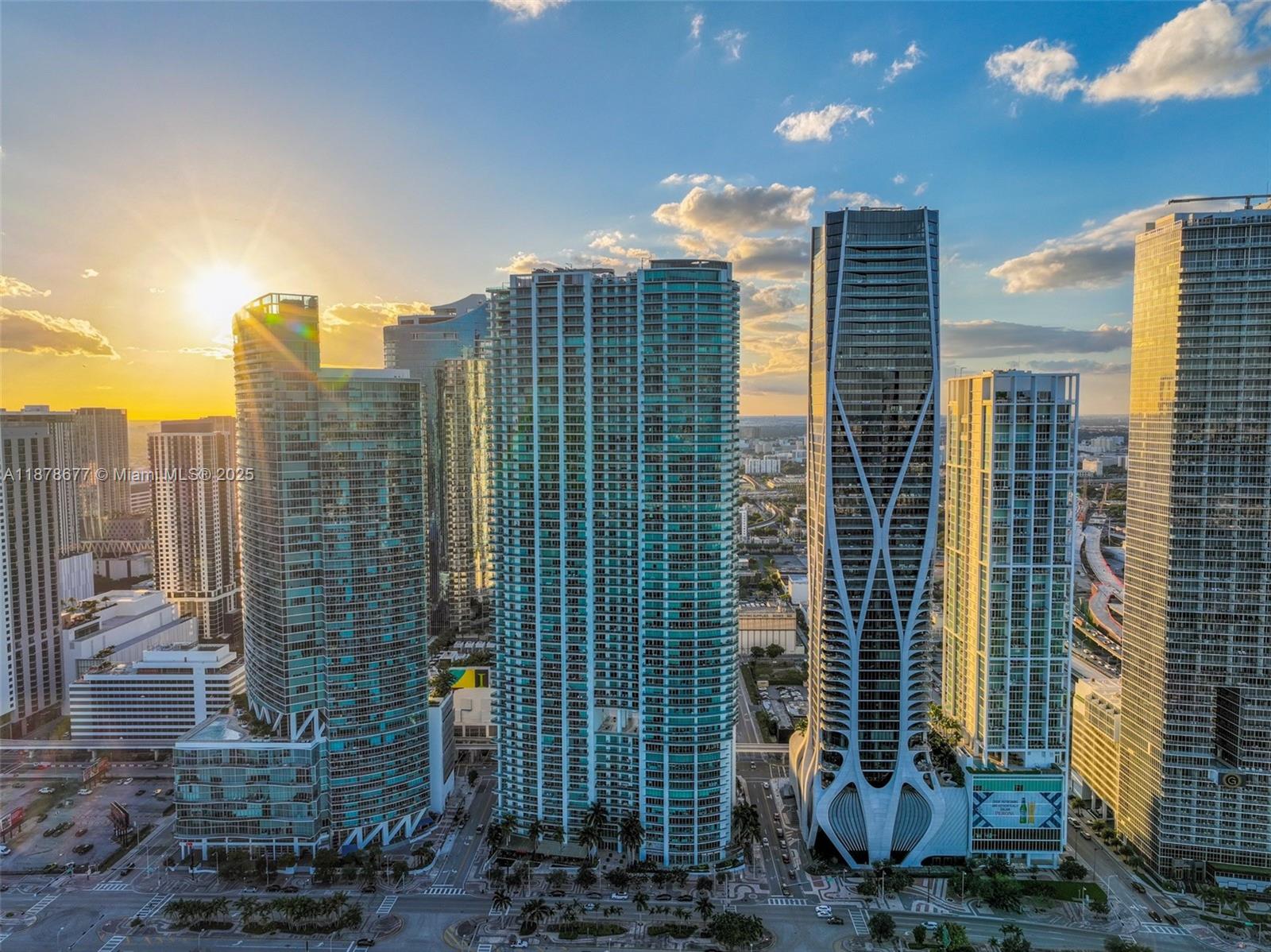 900 Biscayne Boulevard, Unit 3709 Miami, FL 33132 - Photo 56 of 57 a view of a city with tall buildings
