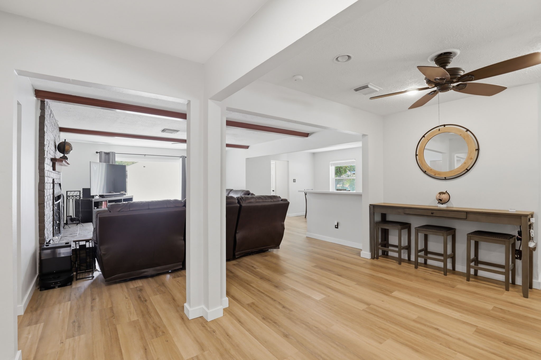 25415 Friar Lake Lane Spring, TX 77373 - Photo 10 of 29 Modern Luxury Vinyl Plank Flooring Throughout Main Living Areas