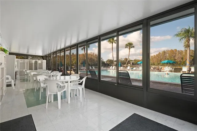 a view of a lake with houses