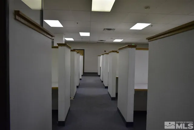 a view of hallway with stairs
