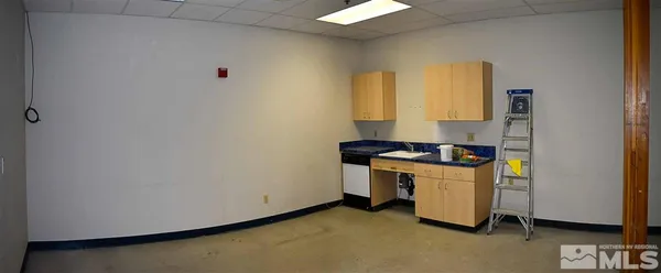 a utility room with a window