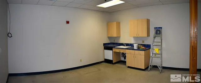 a utility room with a window