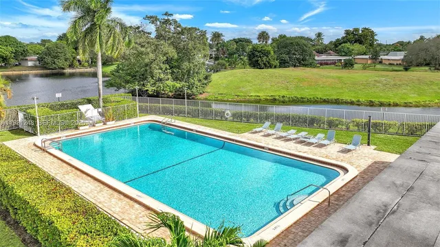 a view of a swimming pool and a terrace