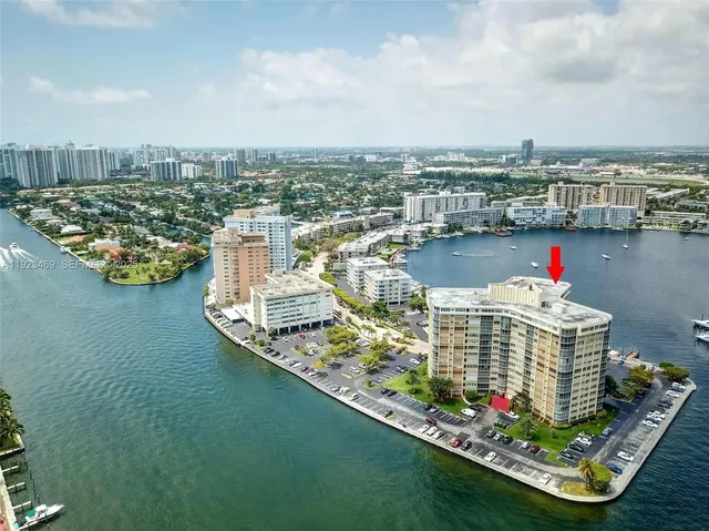 a view of a city with tall buildings