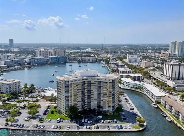 a view of a lake and a city
