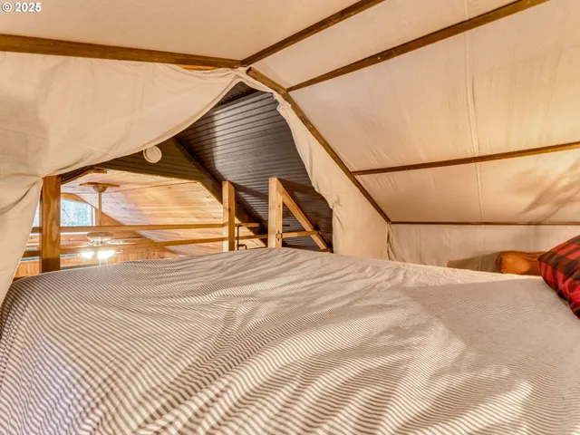 a view of a balcony with a street