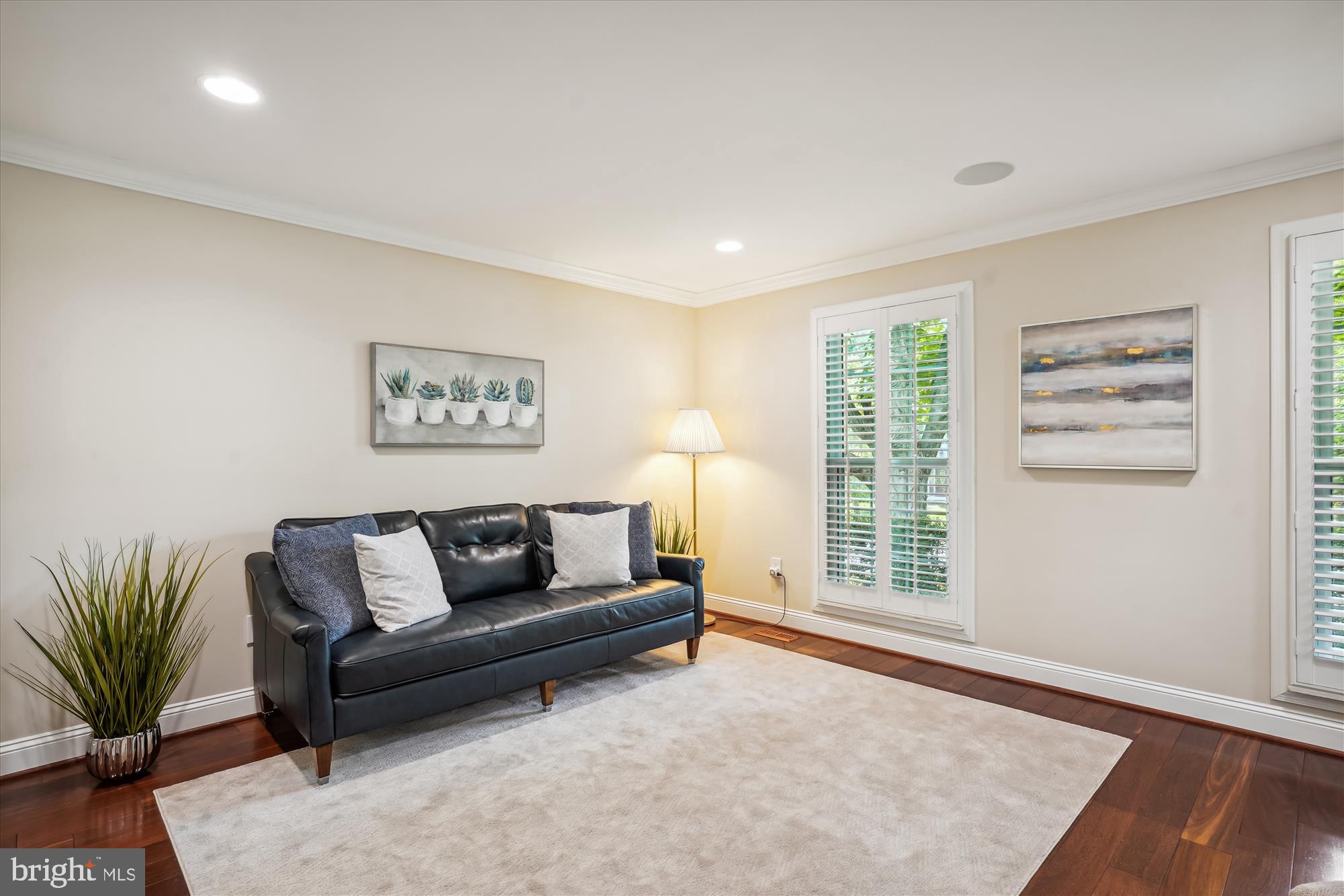 924 Pointer Ridge Drive Gaithersburg, MD 20878 - Photo 13 of 85 Sunny Living Room featuring Plantation Shutters
