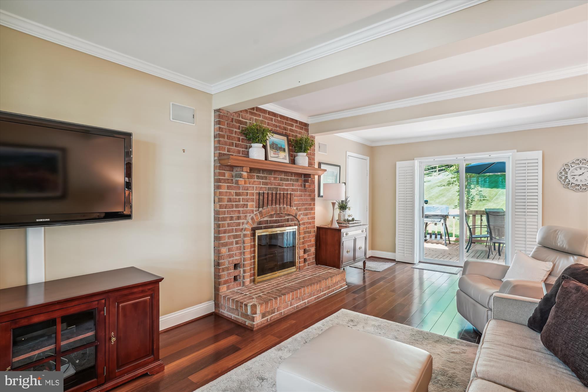 924 Pointer Ridge Drive Gaithersburg, MD 20878 - Photo 25 of 85 Beautiful Fireplace with Brick Hearth