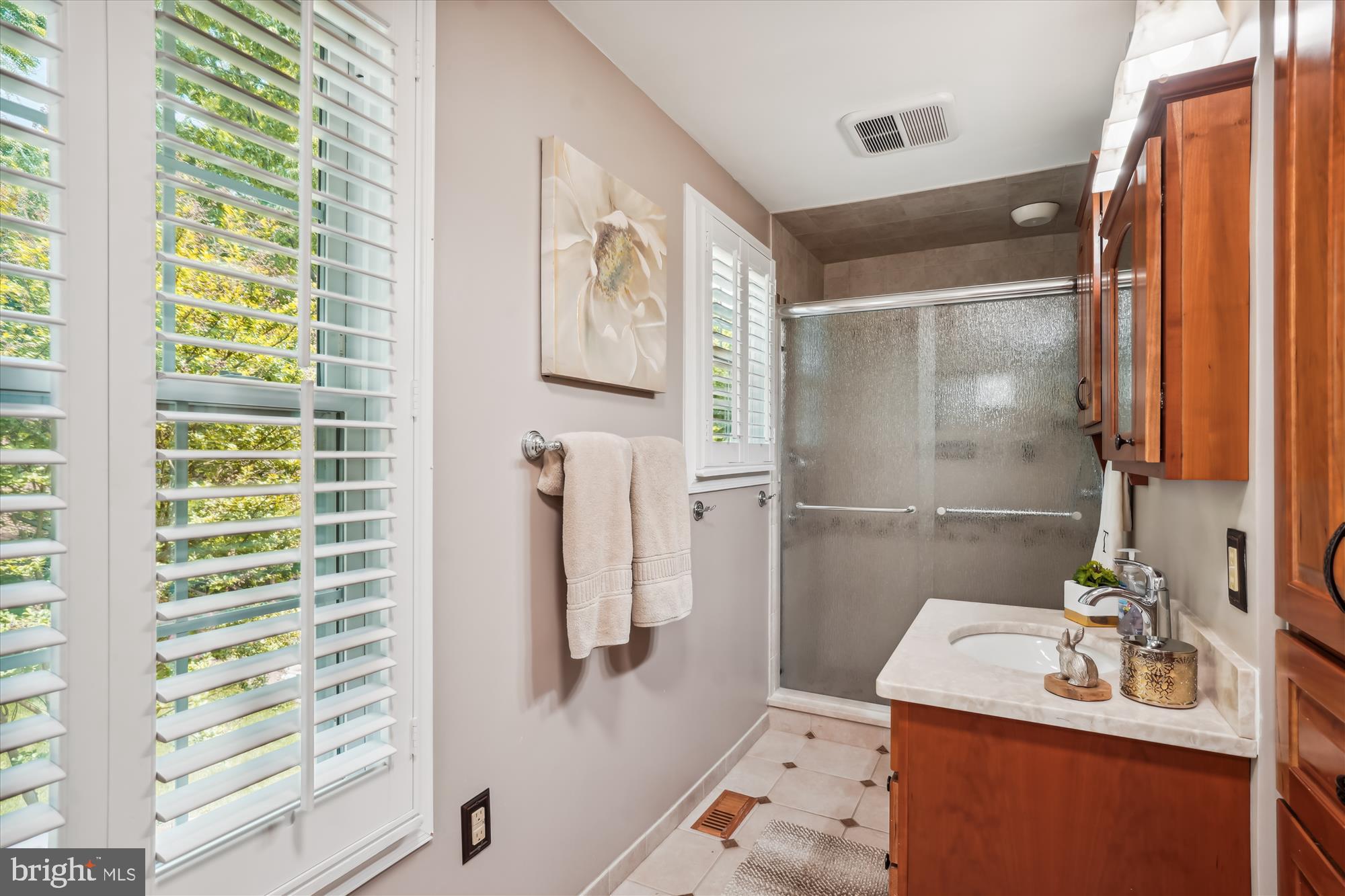 924 Pointer Ridge Drive Gaithersburg, MD 20878 - Photo 33 of 85 Owner's Bath w/Glass Shower Door & Window