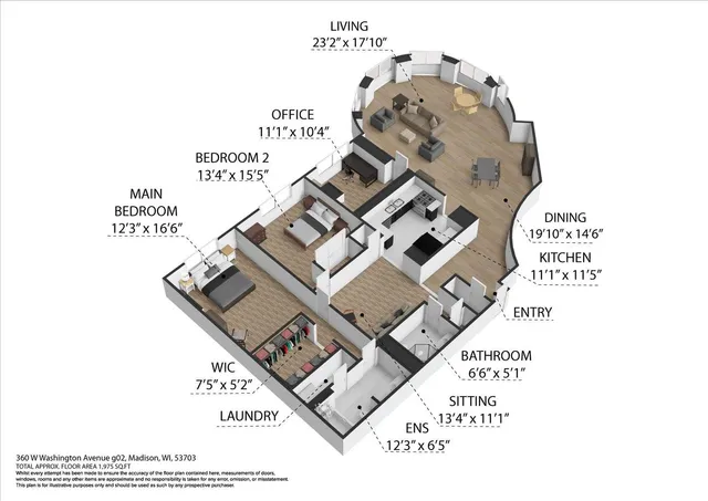 $690,000 | 360 West Washington Avenue, Unit G02, Madison, WI 53703