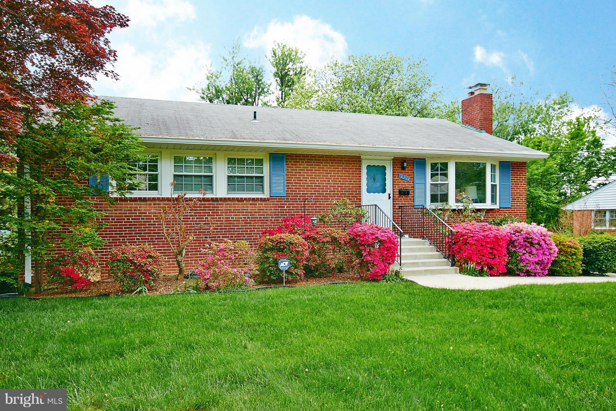 7927 Ellet Road Springfield, VA 22151 - Photo 1 of 30 a front view of a house with a yard and potted plants