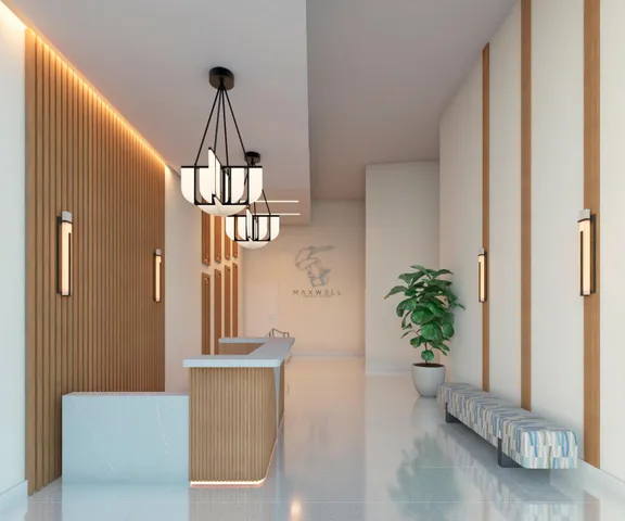 a dining room with a table and chairs