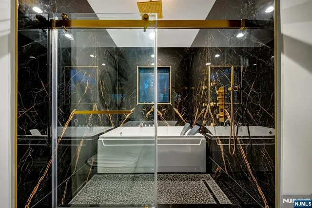 a close view of water heater room