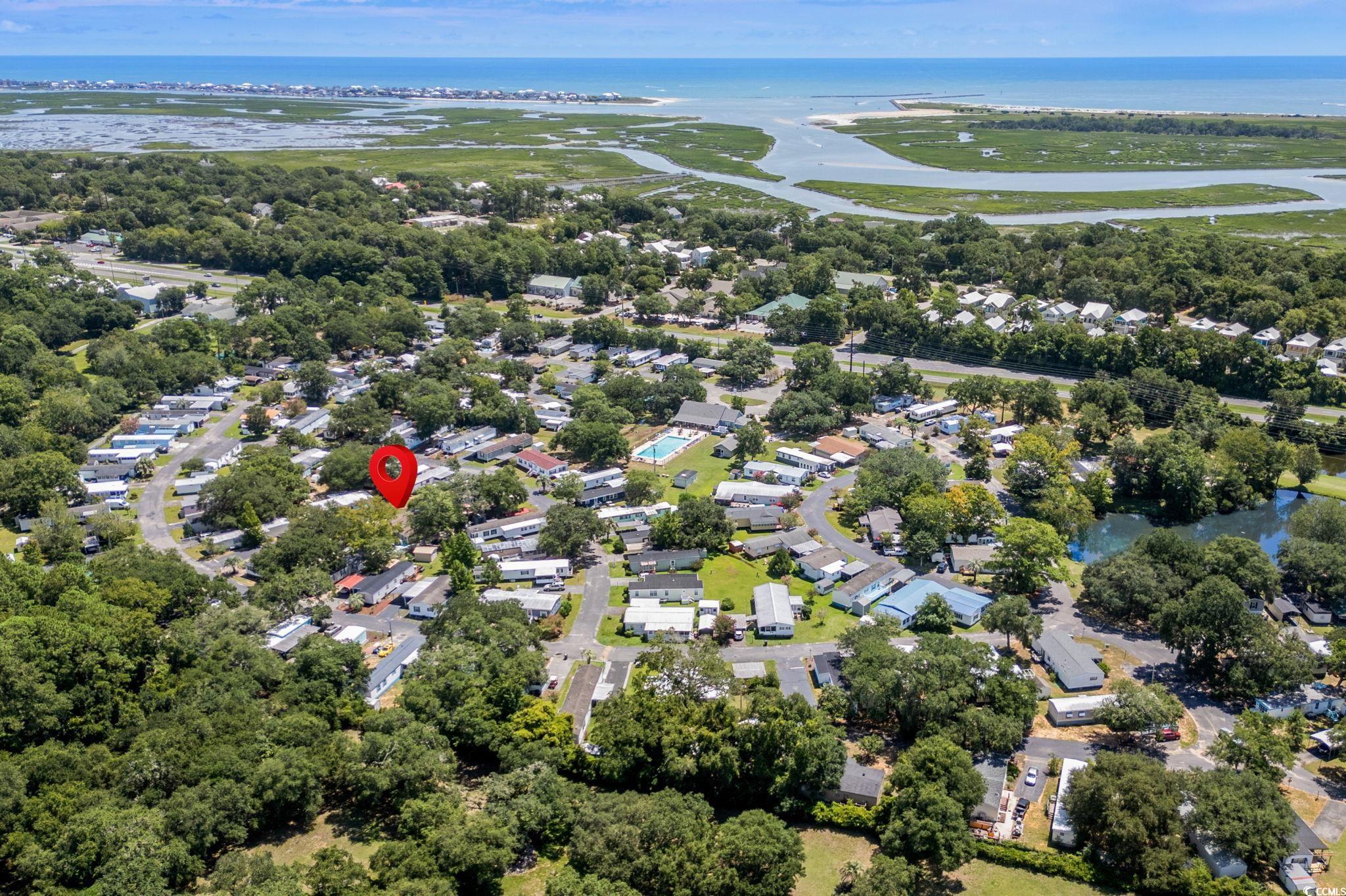 125 Moultrie Court Murrells Inlet, SC 29576 - Photo 35 of 40 Bird's eye view of a large body of water