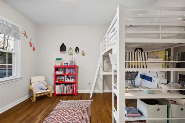 a workspace with furniture and window