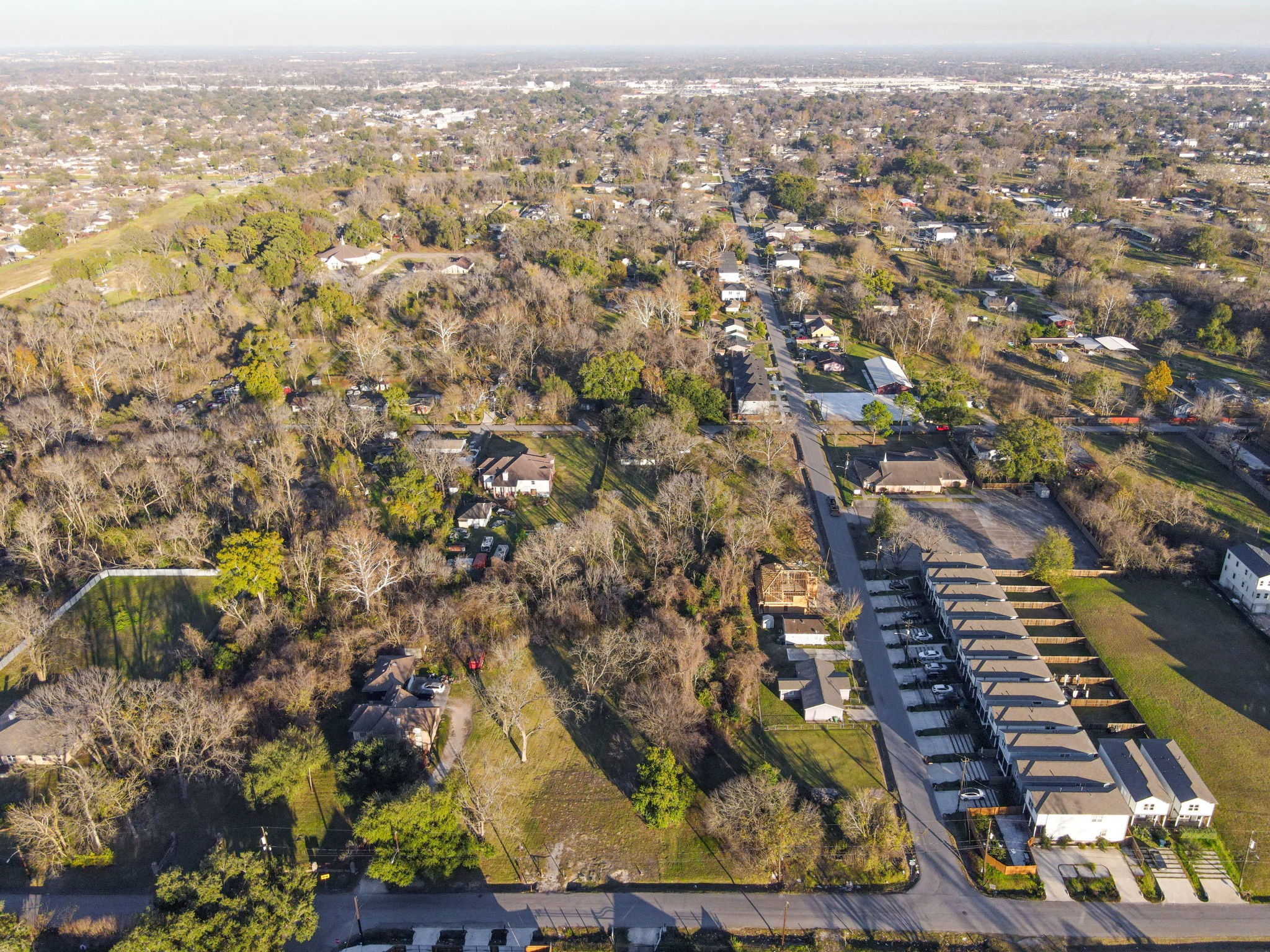 0 Beckley Street Houston, TX 77088 - Photo 3 of 22 an aerial view of residential houses with city view