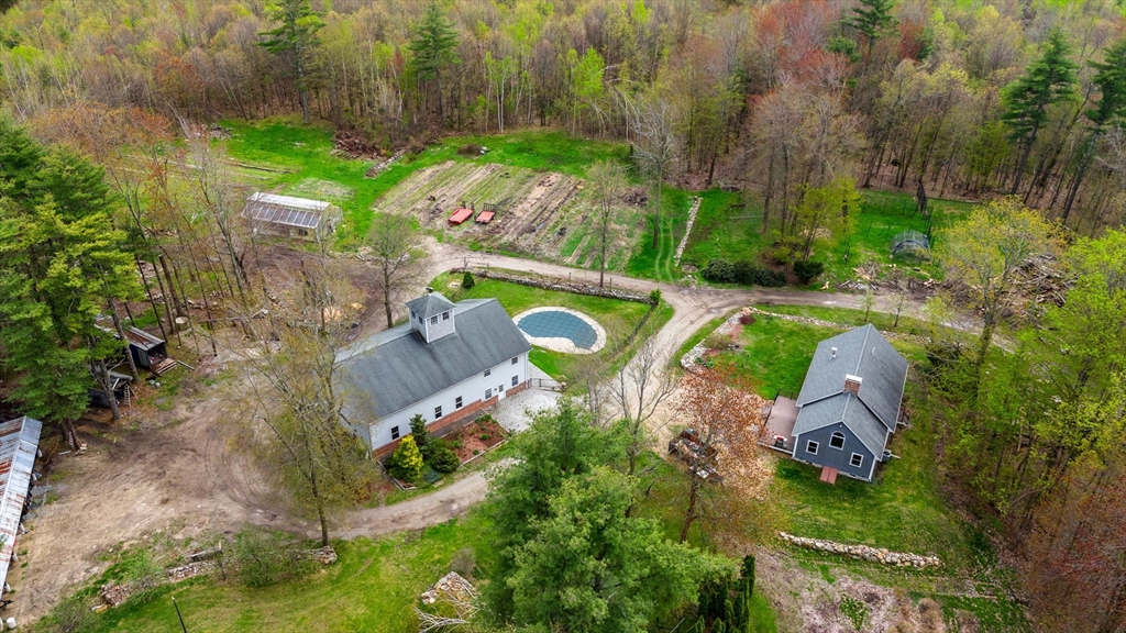 3 Brown Road Townsend, MA 01469 - Photo 4 of 41 an aerial view of a house with a swimming pool yard and outdoor seating