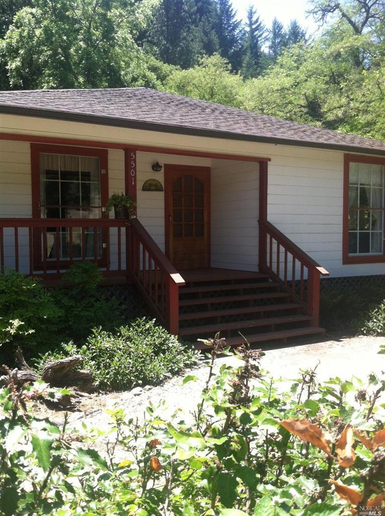 5501 Hearst Road Willits, CA 95490 - Photo 1 of 1 a view of house with yard and sitting area