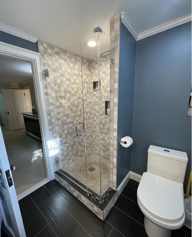 41 Goodnough Road Brookline, MA 02467 - Photo 24 of 36 a bathroom with a toilet and a shower