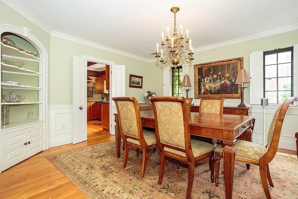 41 Goodnough Road Brookline, MA 02467 - Photo 4 of 36 a view of a dining room with furniture window and wooden floor