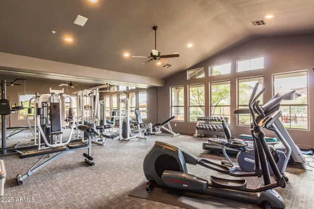 a view of street with sitting area