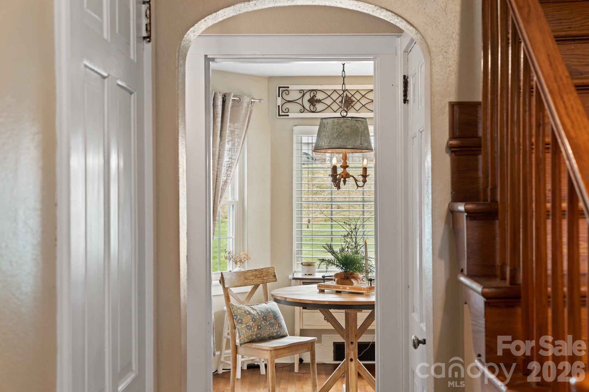 121 Johnson Street Canton, NC 28716 - Photo 13 of 32 a view of a hallway with furniture and front door