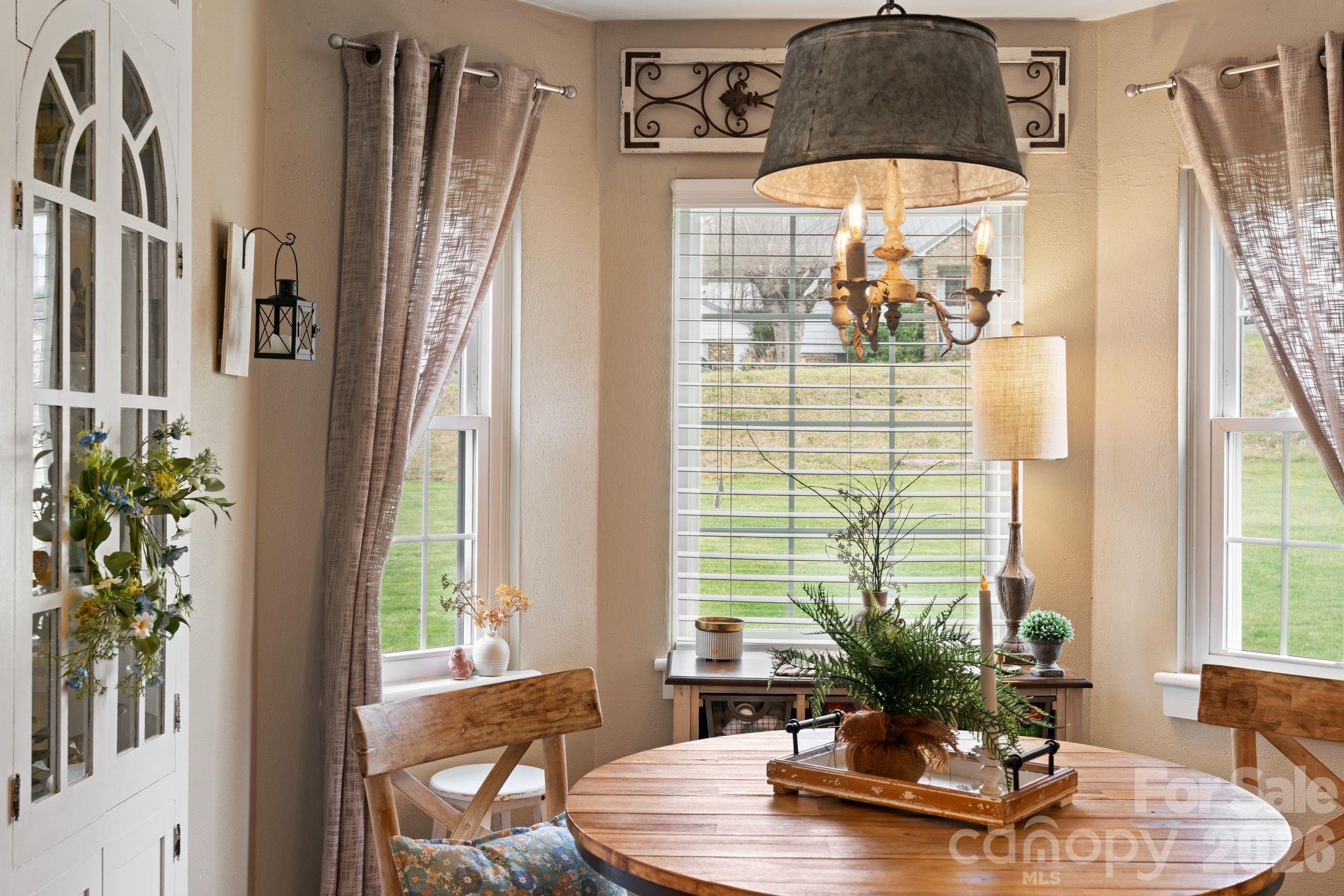 121 Johnson Street Canton, NC 28716 - Photo 14 of 32 a dining room with furniture and a potted plant