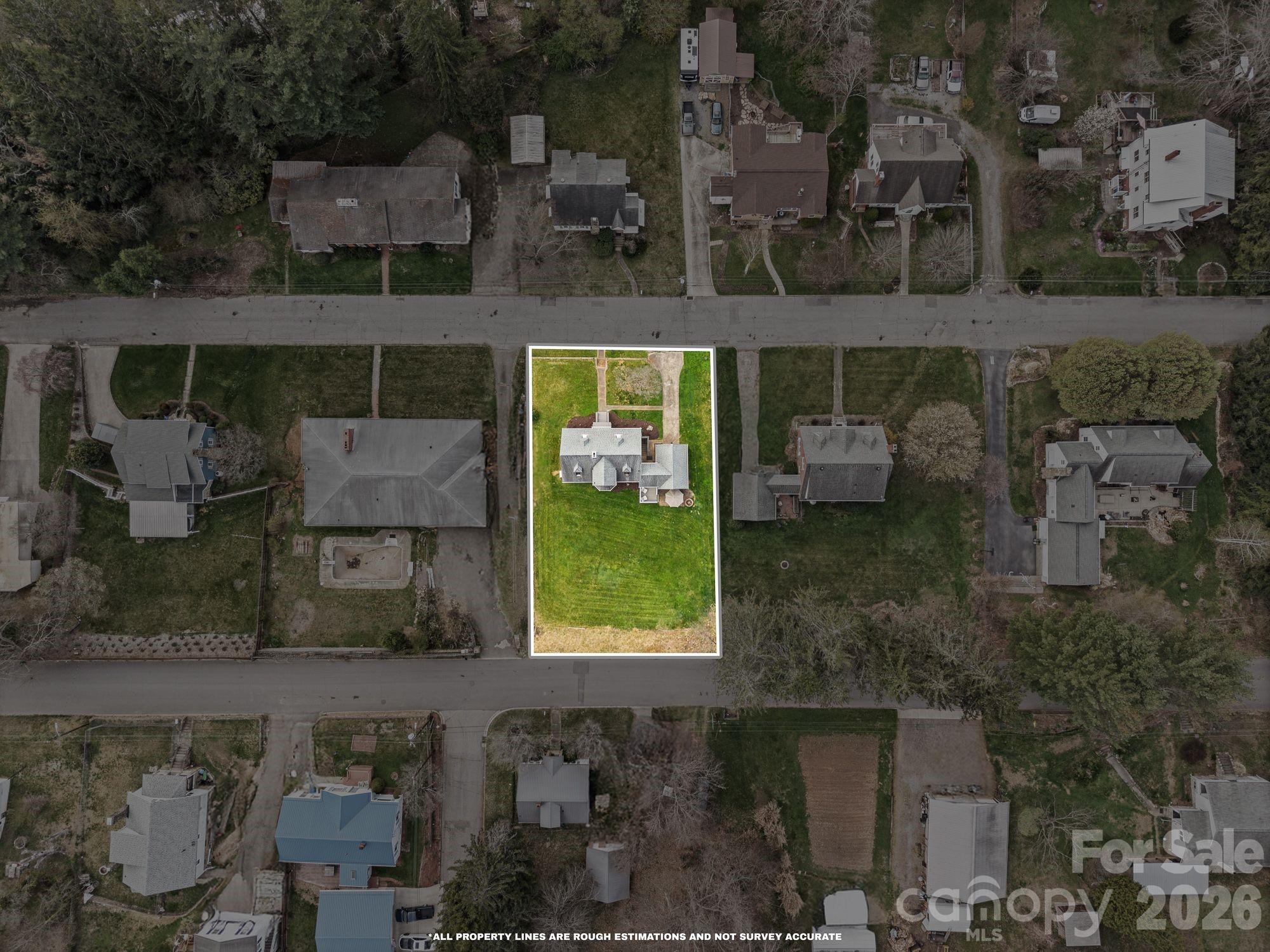 121 Johnson Street Canton, NC 28716 - Photo 30 of 32 an aerial view of a house with outdoor space