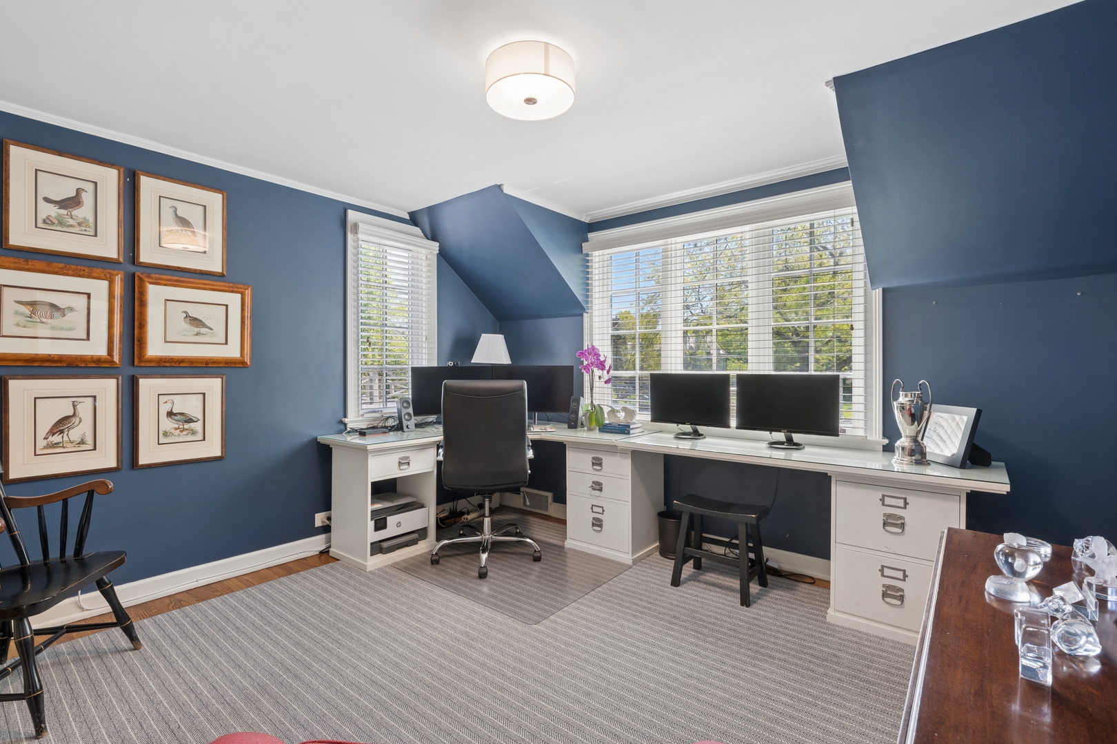 936 Sunset Road Winnetka, IL 60093 - Photo 31 of 50 a view of a workspace with furniture and a window