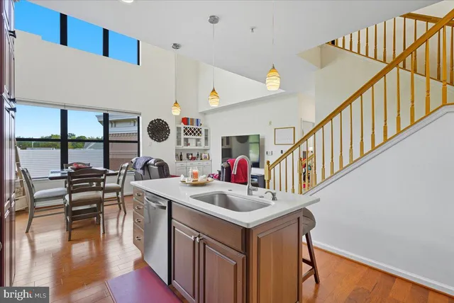 a room with lots of counter top space