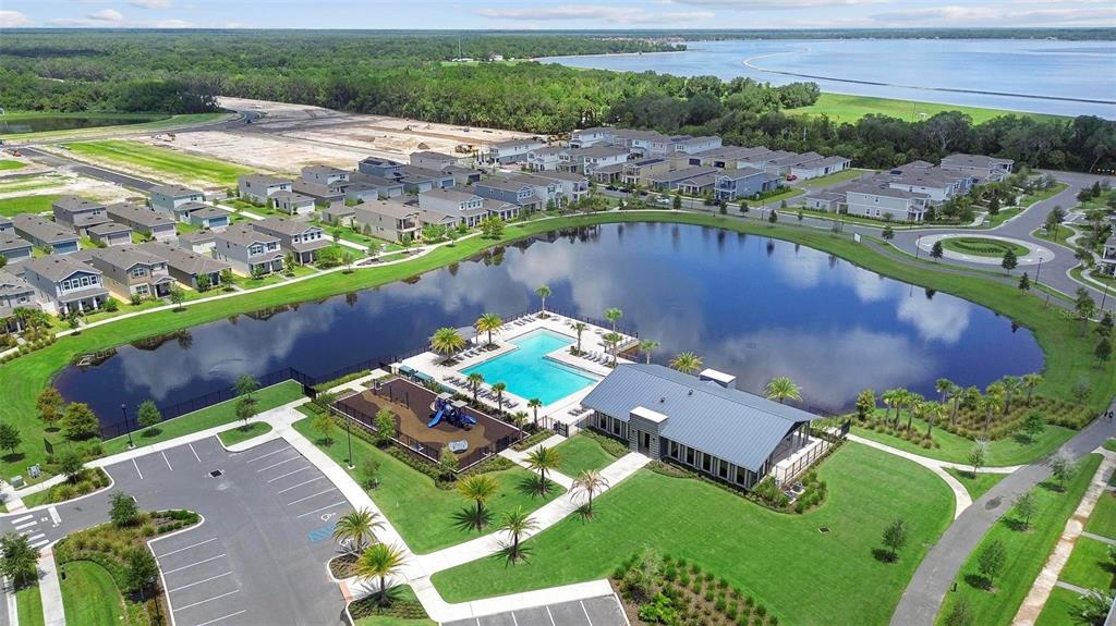730 Rivington Drive DeBary, FL 32713 - Photo 43 of 47 an aerial view of a house with a lake view