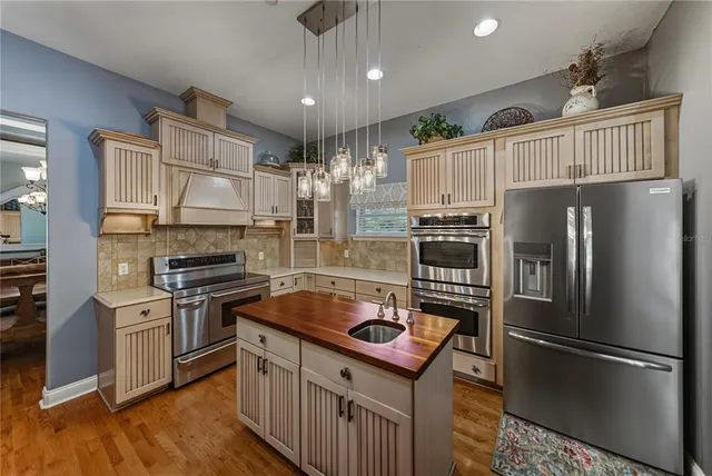 a bedroom with a bed and closet
