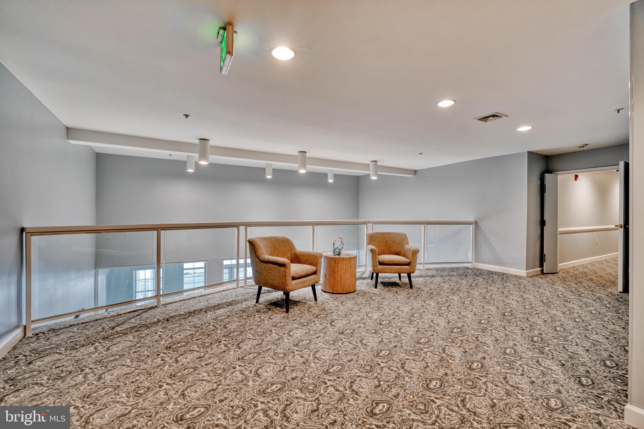 Balcony from second floor overlooking main lobby