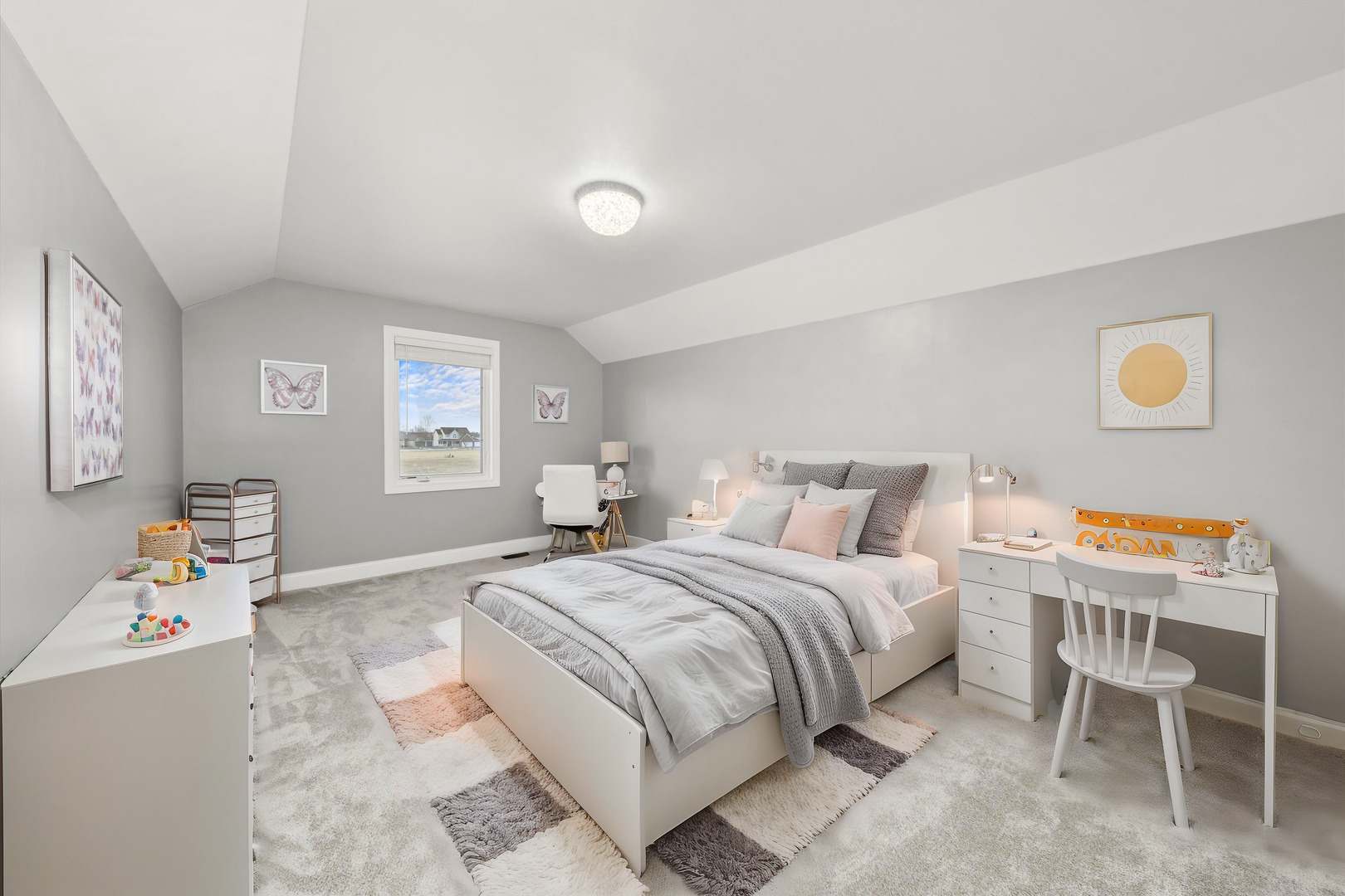 110 Sky View Lane Beecher, IL 60401 - Photo 29 of 53 a bedroom with a bed and a window