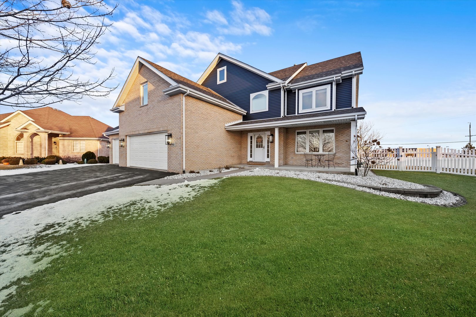 110 Sky View Lane Beecher, IL 60401 - Photo 43 of 53 a front view of a house with a yard