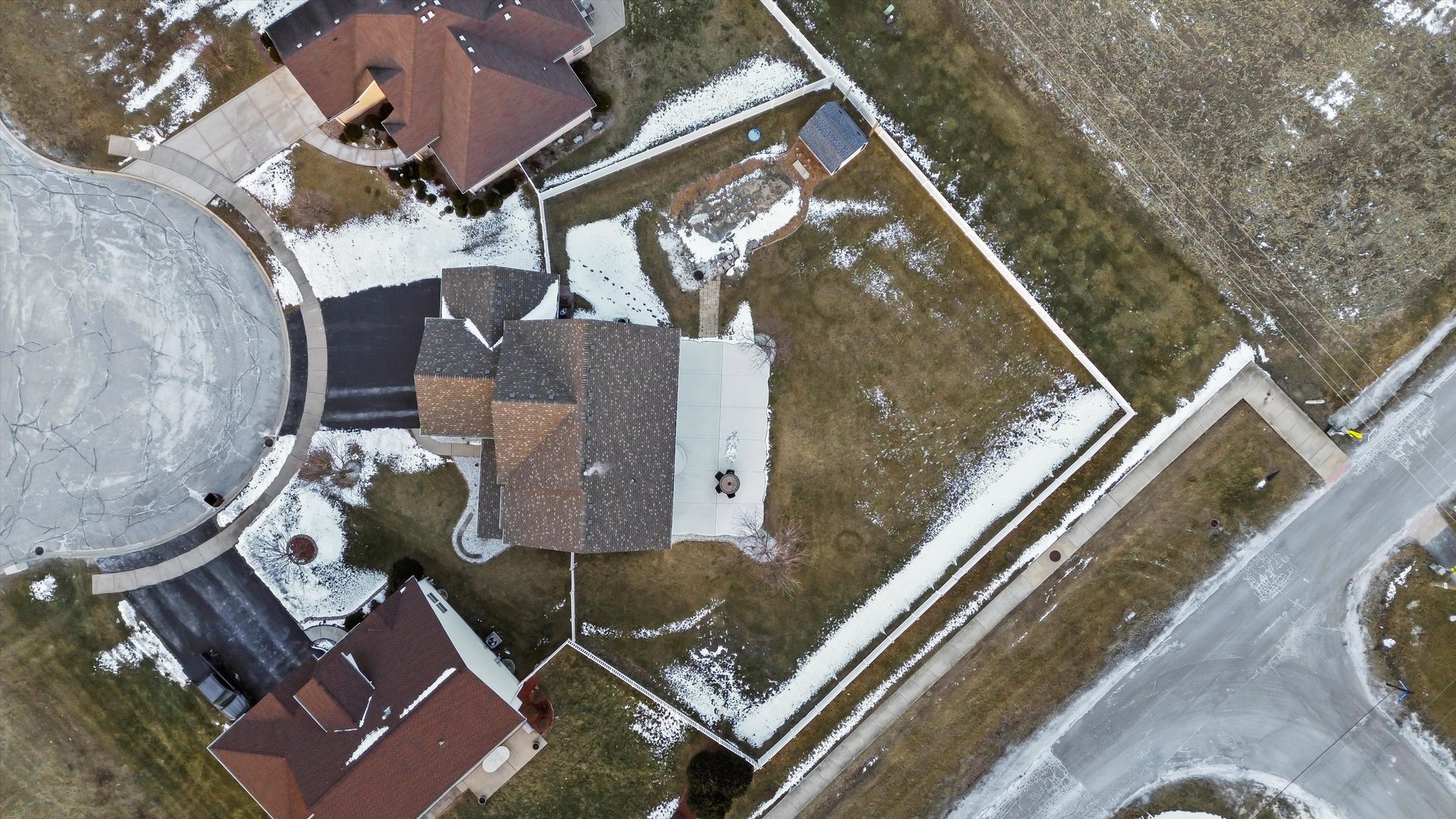 110 Sky View Lane Beecher, IL 60401 - Photo 48 of 53 an aerial view of a house with a yard