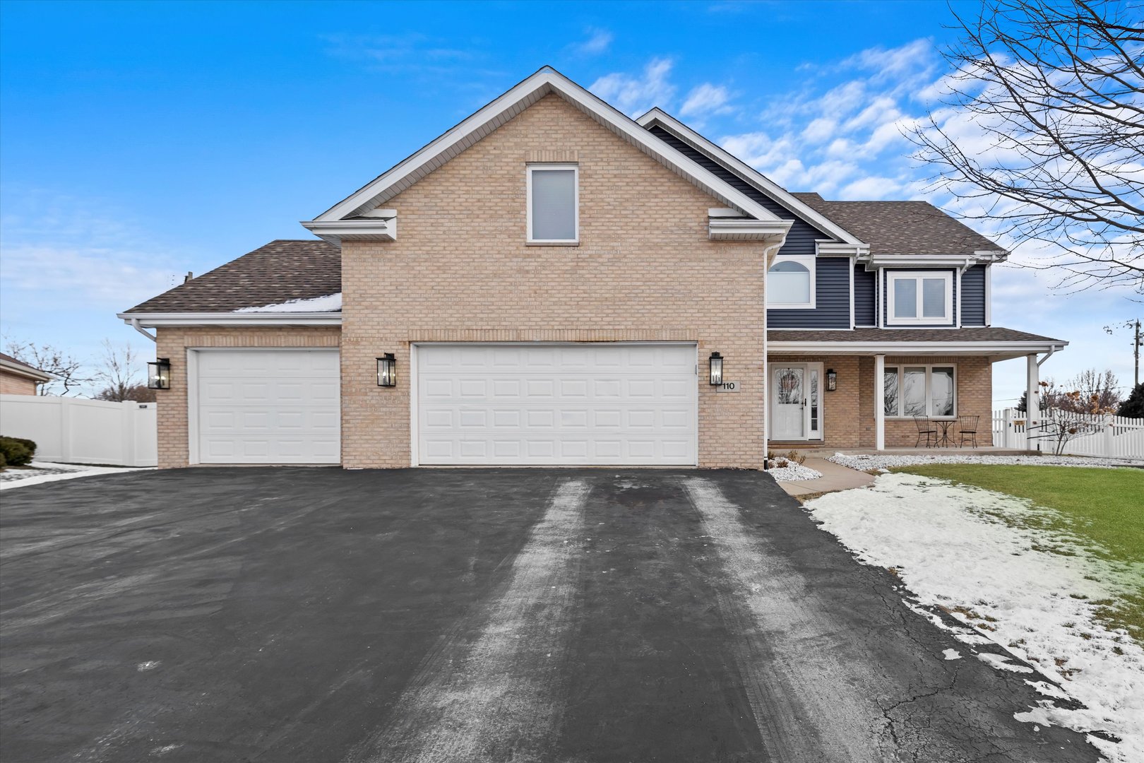110 Sky View Lane Beecher, IL 60401 - Photo 53 of 53 a front view of a house with a yard and garage