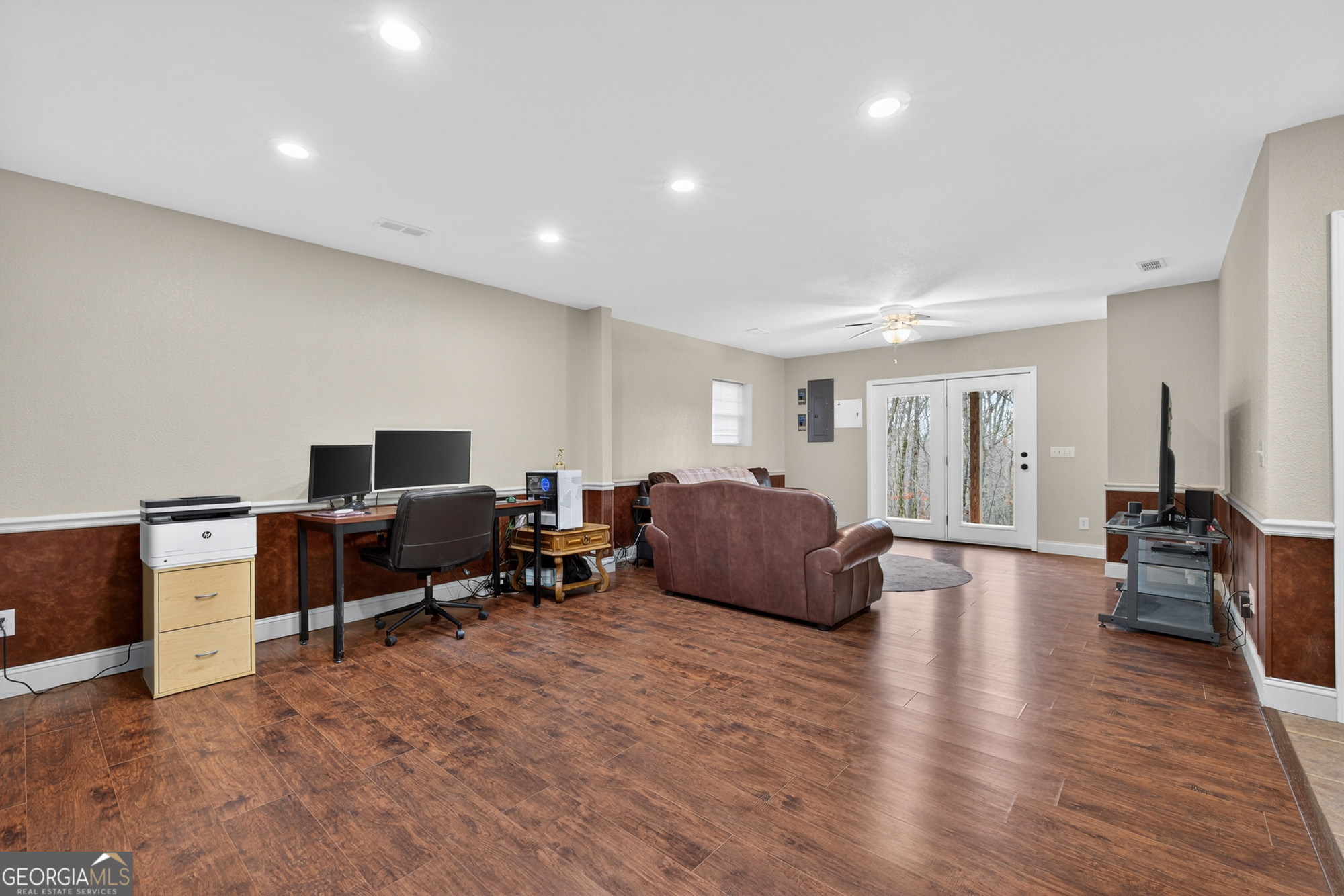 756 Gordon Thomas Road Blairsville, GA 30512 - Photo 36 of 65 a living room with furniture and a flat screen tv