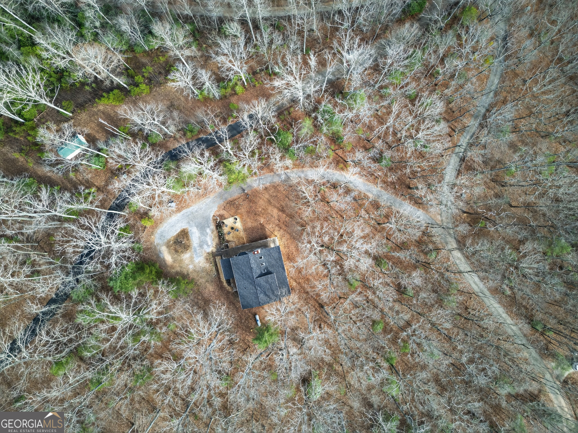 756 Gordon Thomas Road Blairsville, GA 30512 - Photo 50 of 65 a aerial view of a house with a yard and large tree