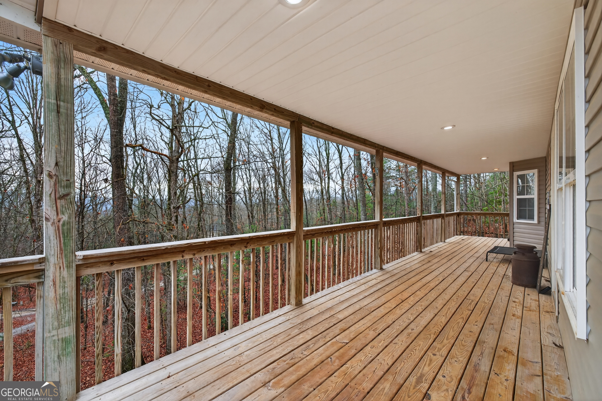 756 Gordon Thomas Road Blairsville, GA 30512 - Photo 64 of 65 a view of balcony with wooden floor