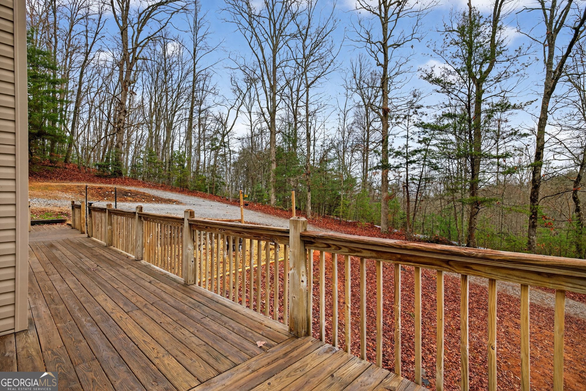 756 Gordon Thomas Road Blairsville, GA 30512 - Photo 65 of 65 a view of balcony with wooden floor and fence