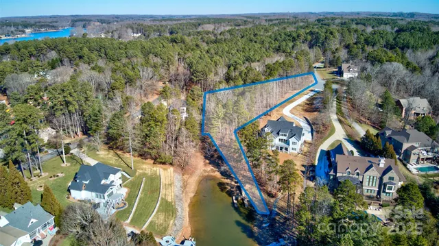 a view of a lake with a mountain