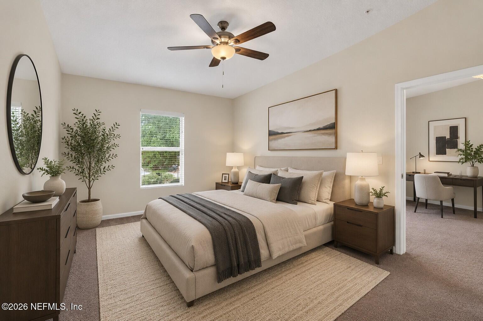 7920 Merrill Road, Unit 615 Jacksonville, FL 32277 - Photo 22 of 26 Virtualy Staged Bedroom 3