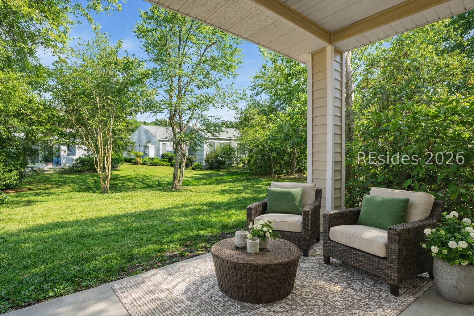 238 Colonel Thomas Heyward Road Bluffton, SC 29909 - Photo 36 of 88 Exterior image digitally enhanced with AI.