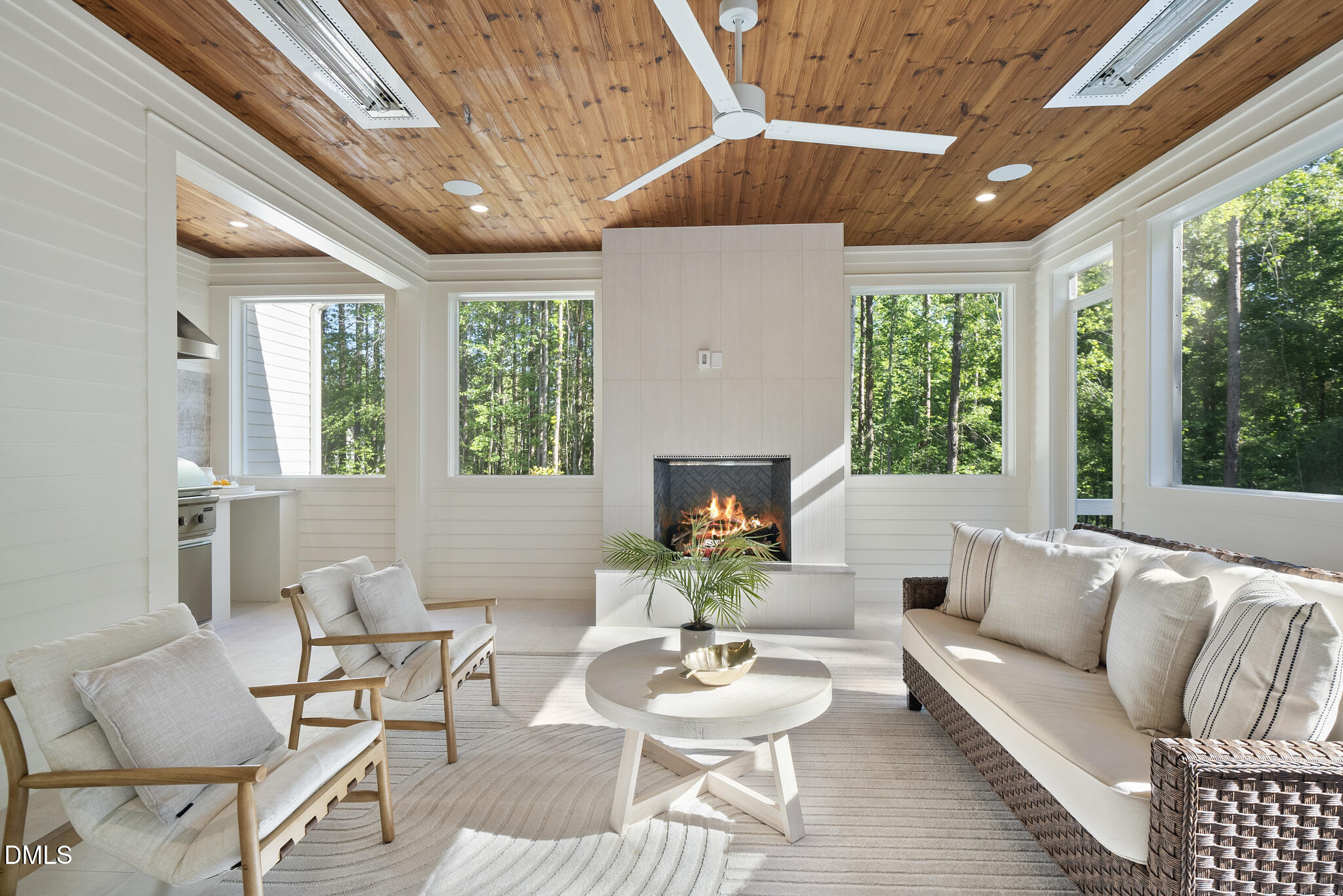 7608 Falls Creek Lane Raleigh, NC 27614 - Photo 28 of 74 a living room with furniture and a large window