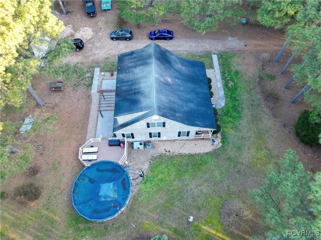 1047 Camera Road Waverly, VA 23890 - Photo 42 of 48 an aerial view of a house with a yard
