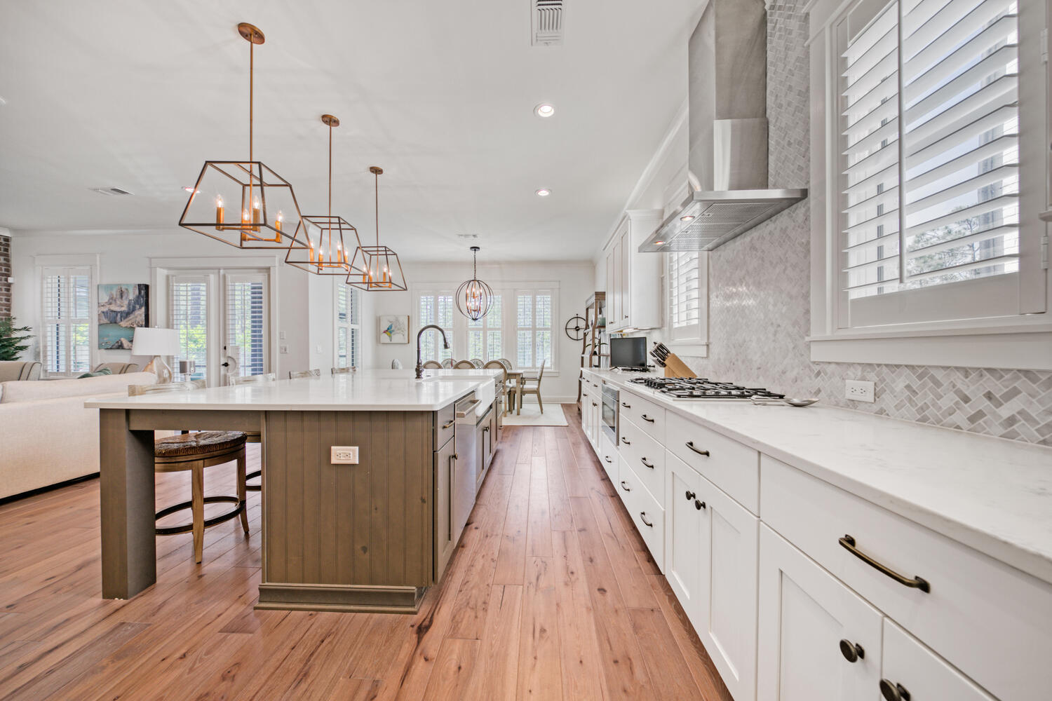 235 Ridgewalk Circle Santa Rosa Beach, FL 32459 - Photo 15 of 44 a very nice looking kitchen with granite countertop a large window a sink and stainless steel appliances